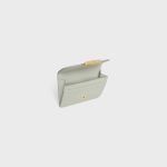 CARD HOLDER WITH FLAP TRIOMPHE IN SHINY CALFSKIN LIGHT CLAY - Image 4